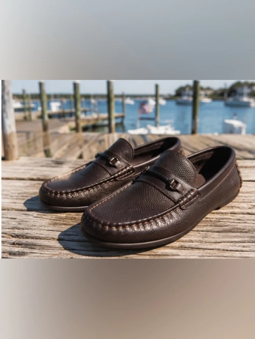 Big boys loafers dark chocolate Brown Textured Slip-Ons - worn less than 5x SFH